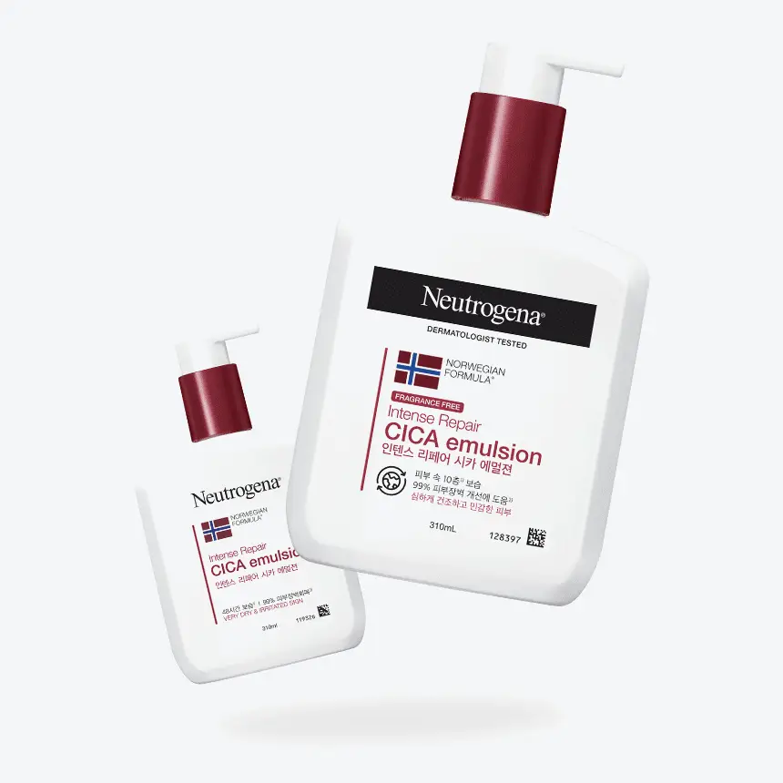[피부장벽개선] 뉴트로지나 시카 에멀젼 310ml+88ml 증정 기획 (무향) 상세페이지 4